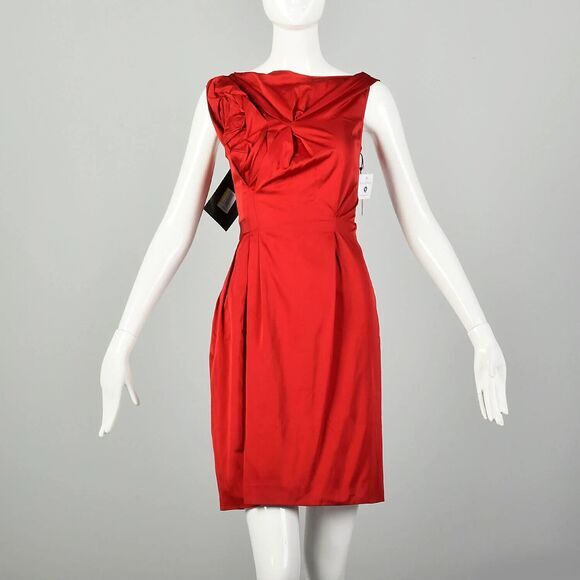 Nina Ricci 2013 RTW Runway Red Sleeveless Valentine Mini Dress Sz. FR38 US6-8 - Picture 2 of 13